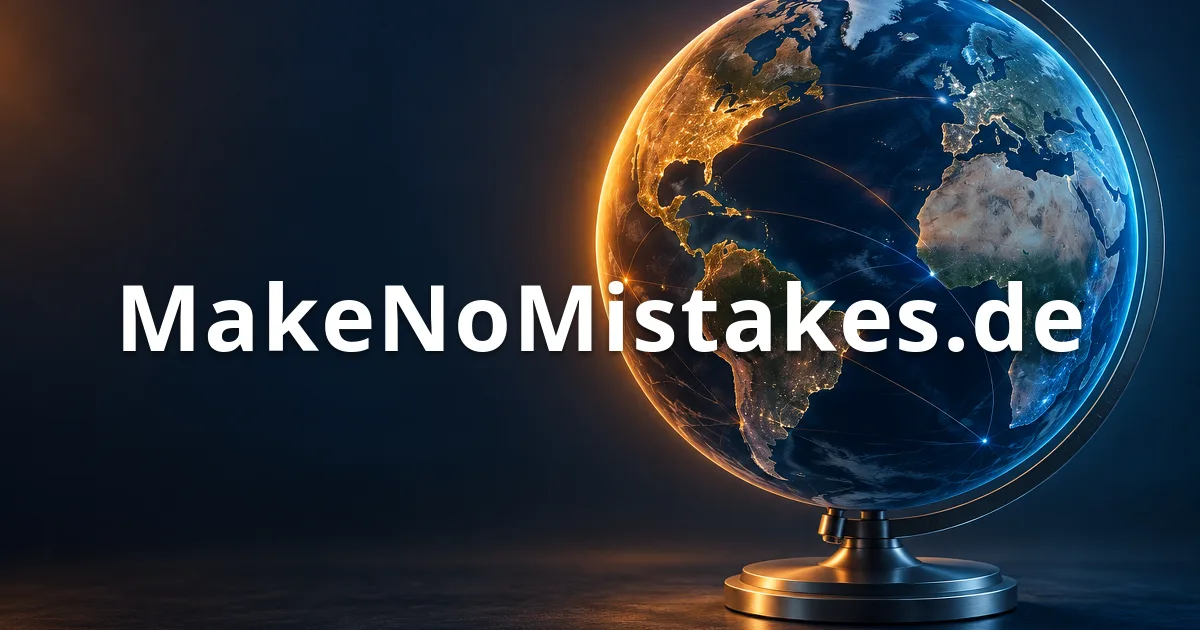 MakeNoMistakes.de - domena na sprzedaż