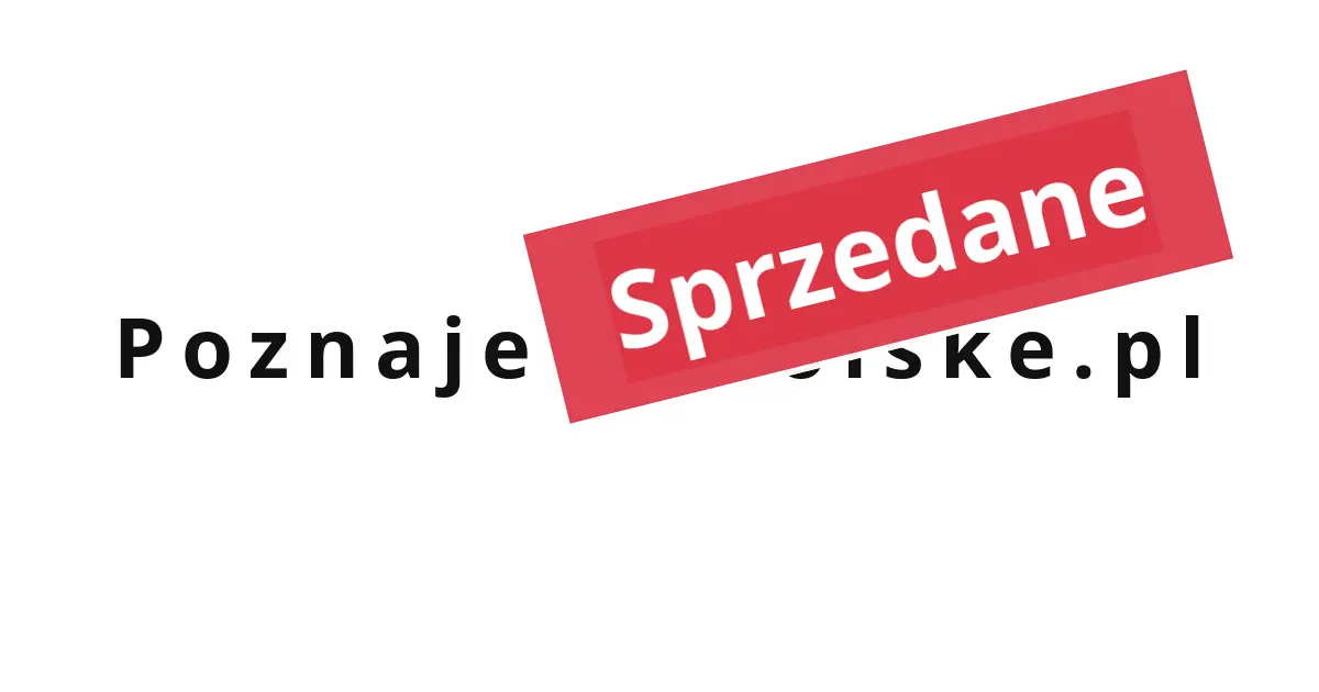 PoznajemyPolske.pl - domena sprzedana